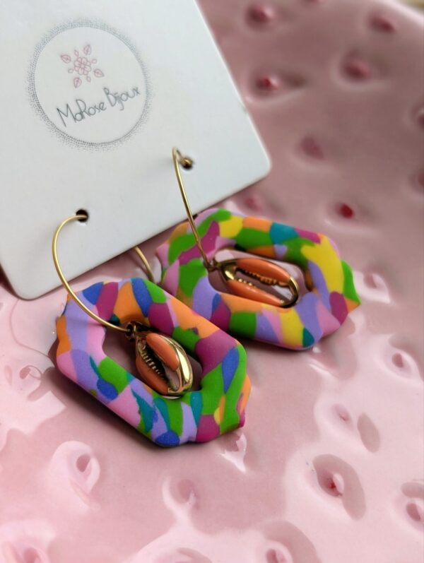Boucles d'oreilles Happy heart
