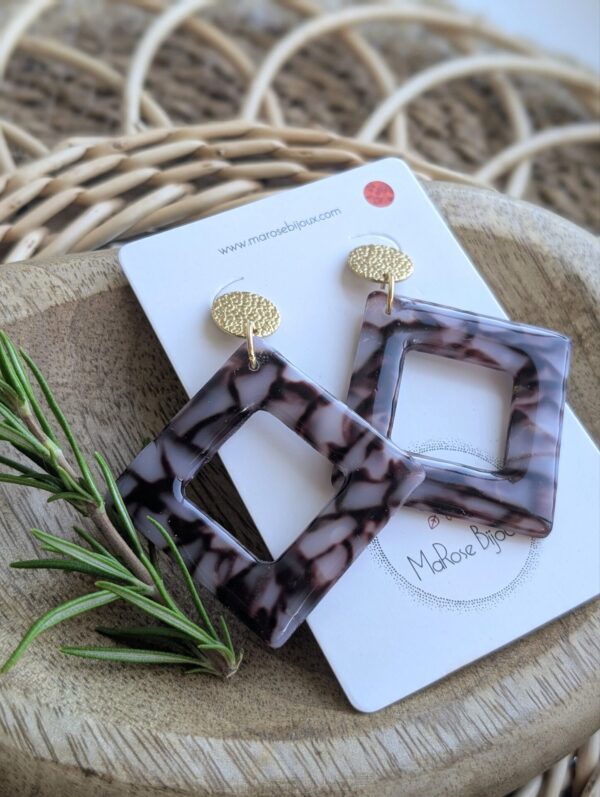 Boucles d'oreilles Cacao