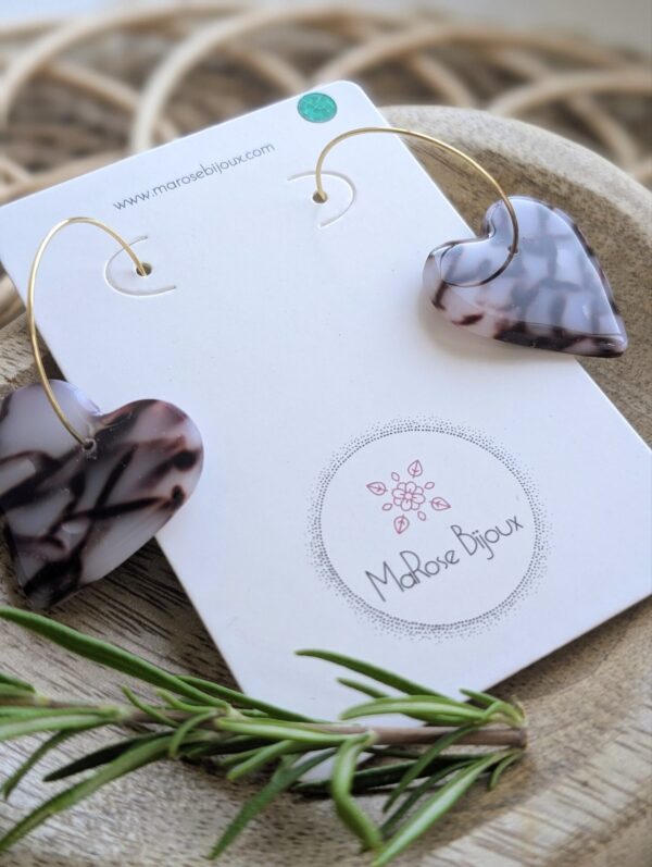 Boucles d'oreilles Cacao