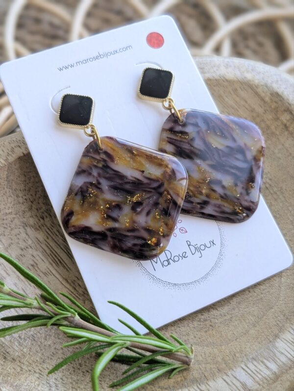 Boucles d'oreilles Moka