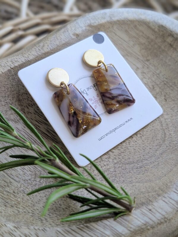 Boucles d'oreilles Moka