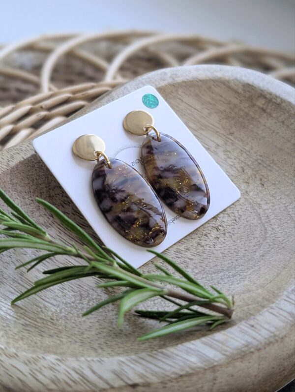 Boucles d'oreilles Moka