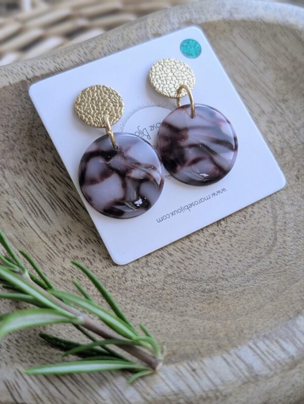 Boucles d'oreilles Cacao