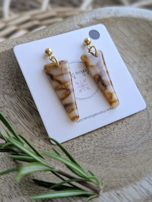 Boucles d'oreilles Ambre