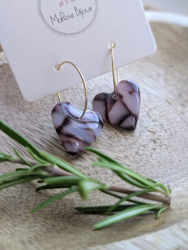 Boucles d'oreilles Cacao