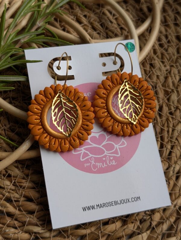 Boucles d'oreilles Feuillage
