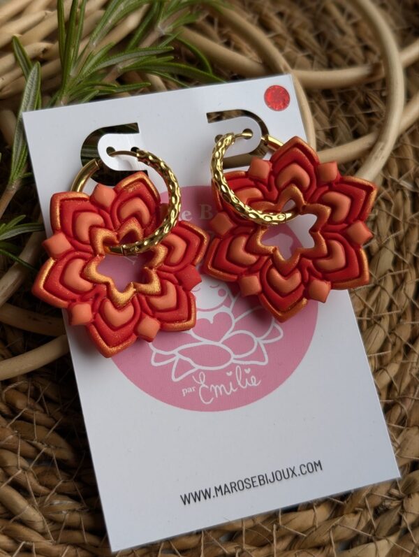 Boucles d'oreilles Feuillage