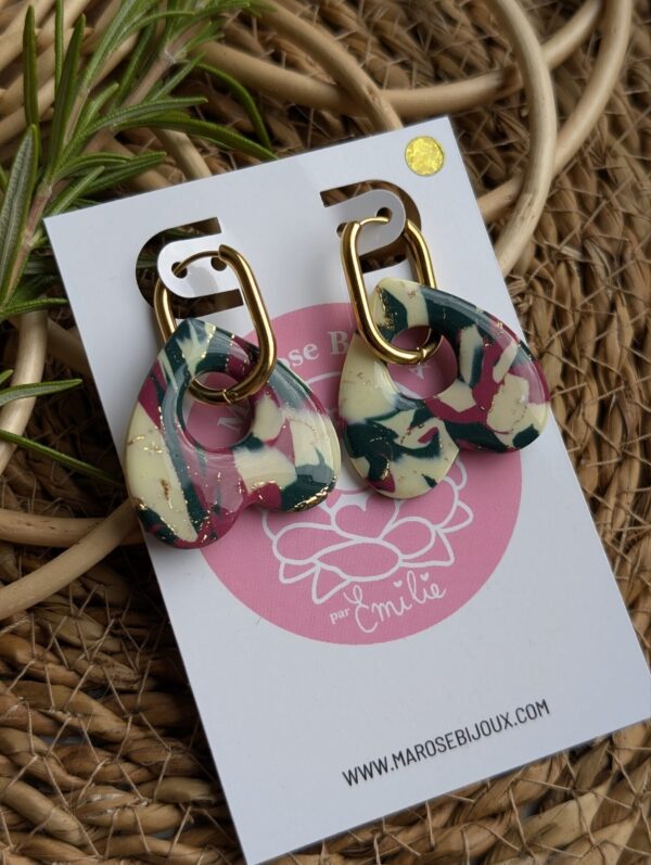 Boucles d'oreilles Feuillage