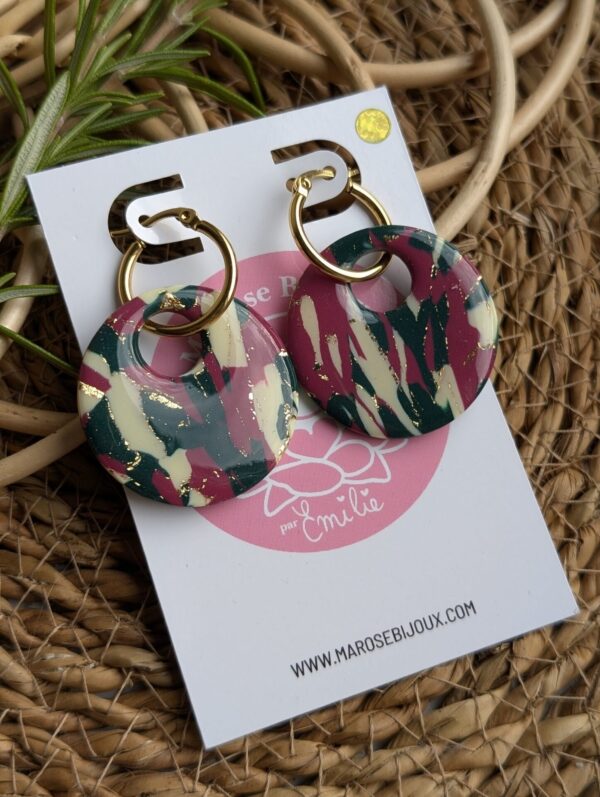Boucles d'oreilles Feuillage
