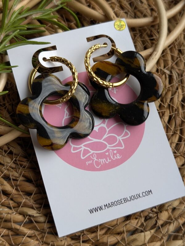 Boucles d'oreilles Mocha