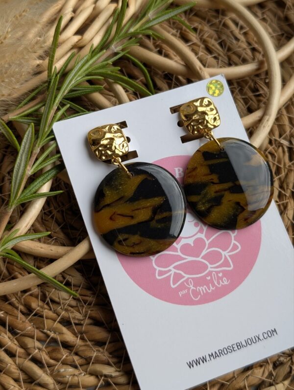 Boucles d'oreilles Mocha