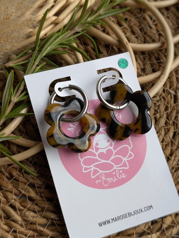 Boucles d'oreilles Mocha