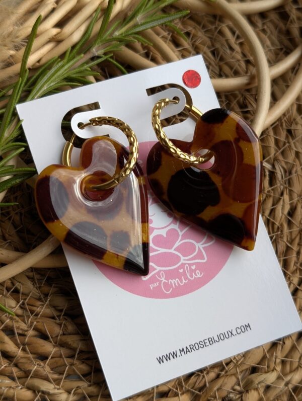 Boucles d'oreilles Mocha