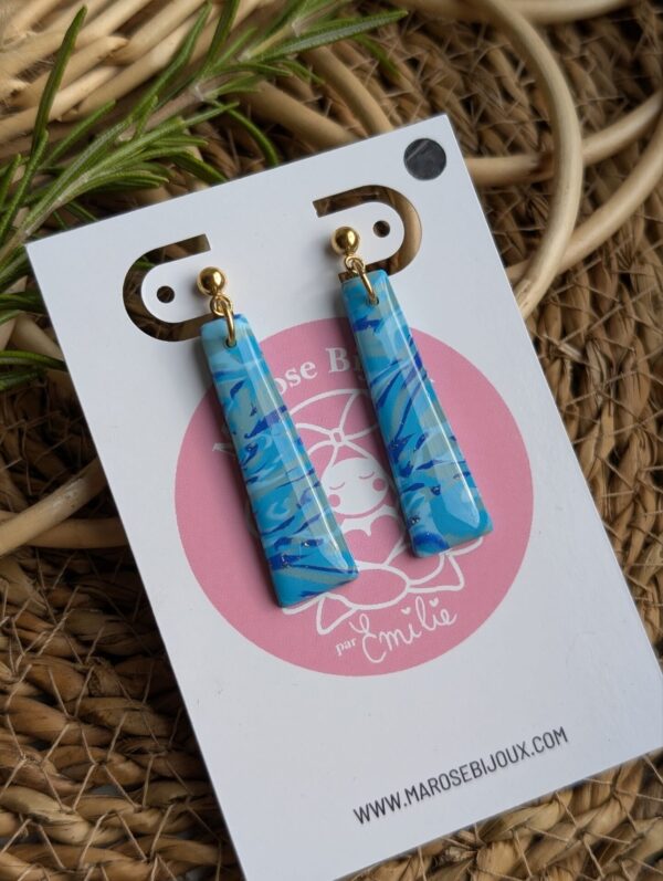 Boucles d'oreilles Azur