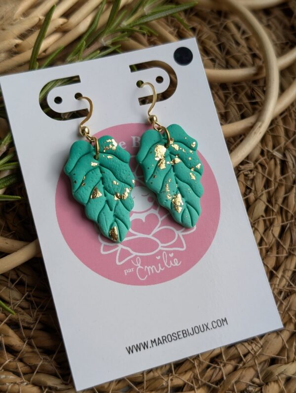 Boucles d'oreilles Monstera