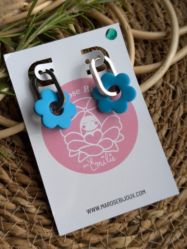 Boucles d'oreilles Azur