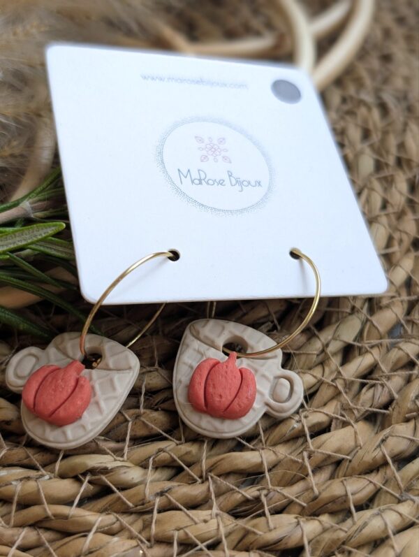 Boucles d'oreilles Feuillage