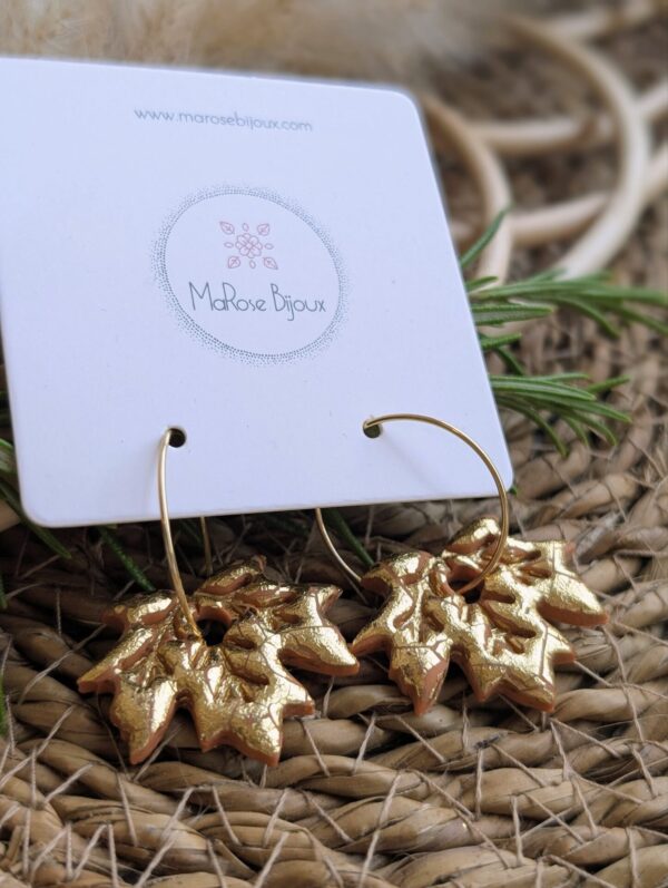 Boucles d'oreilles Feuillage