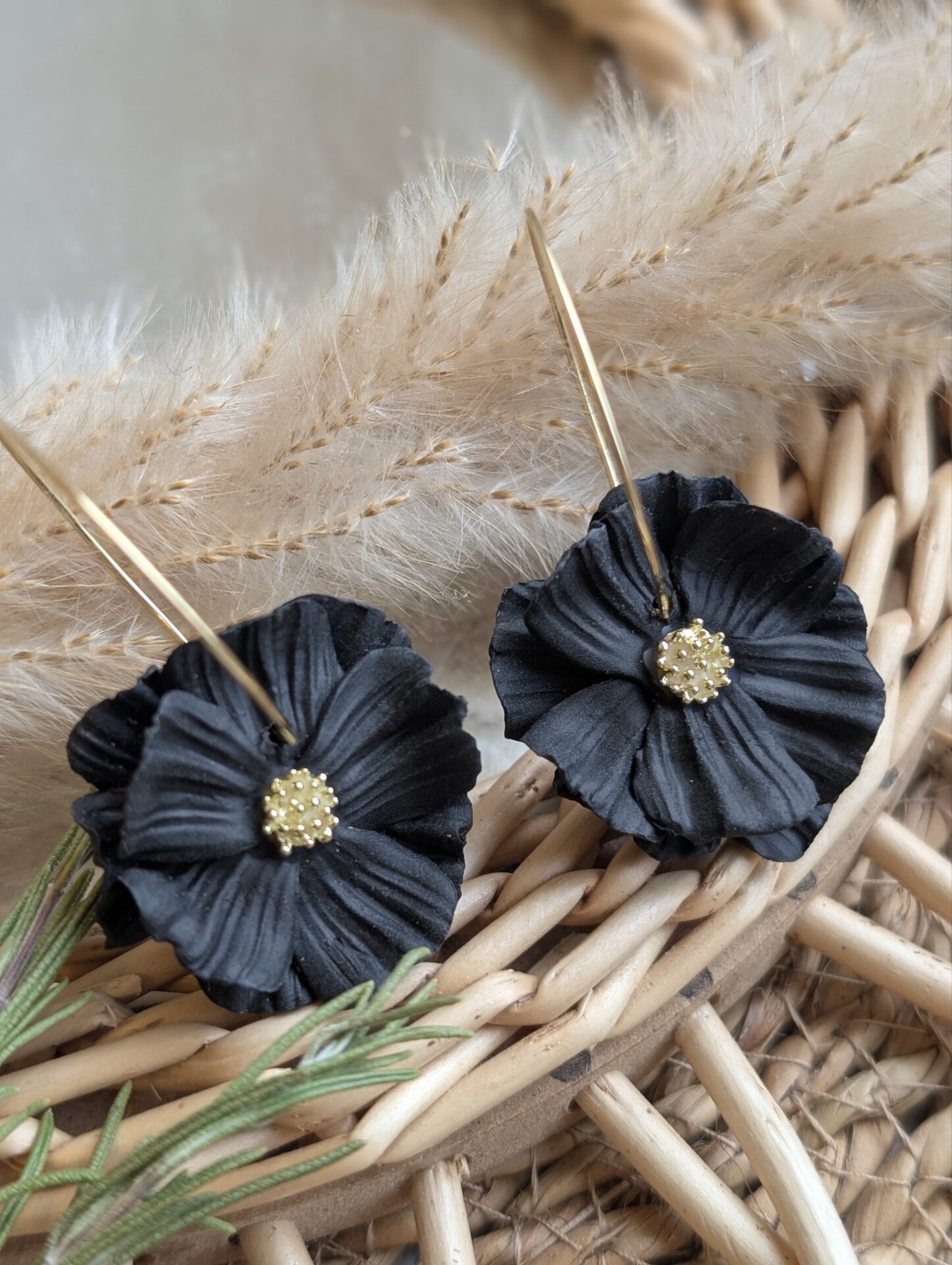 Boucles d'oreilles Les Pétillantes Version mini Noir
