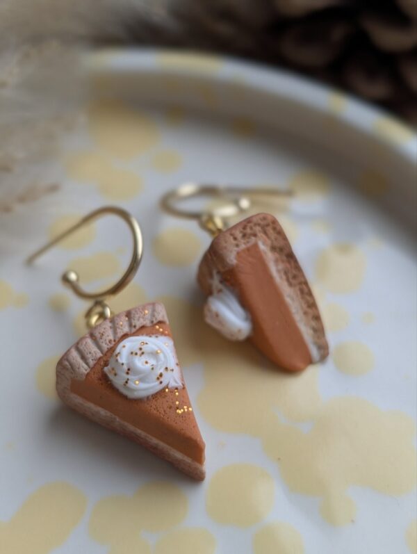 Boucles d'oreilles Tarte à la citrouille